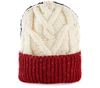 THOM BROWNE ARAN CABLE WOOL AND MOHAIR BEANIE,MKH051F-00278/960