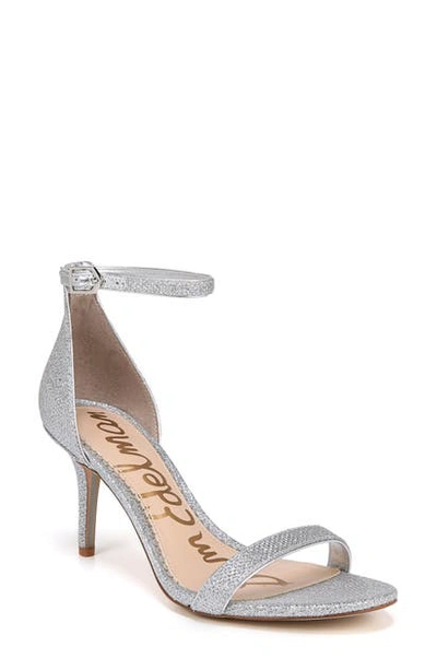 Sam Edelman Women's Patti High-heel Sandals In Soft Silver Fabric