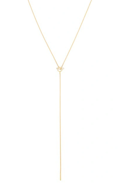 Allsaints Everly Gold Tone Semi-precious Crystal Quartz Necklace