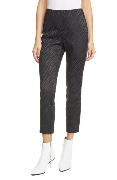 Rag & Bone Simone Zebra Jacquard Pants In Black