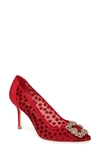 MANOLO BLAHNIK HANGISI POINTED TOE PUMP,HANGISI035