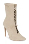 Steve Madden Shanti Bootie In Taupe Suede