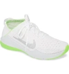 Nike Zoom Air Fearless Flyknit 2 Amp Training Shoe In White/ Metallic Silver