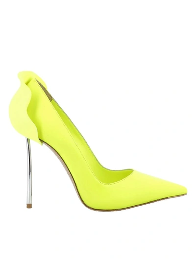 Le Silla Yellow Fluo Leather Pumps