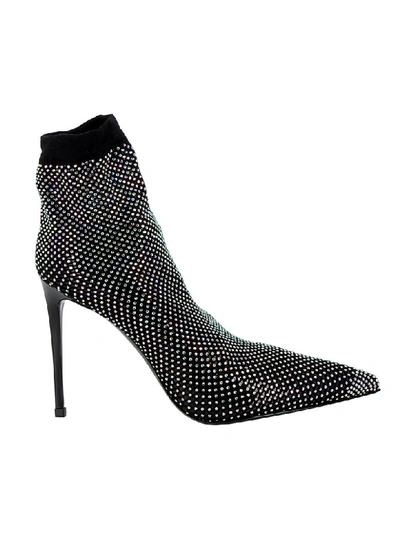 Le Silla Black Patent Leather Ankle Boots