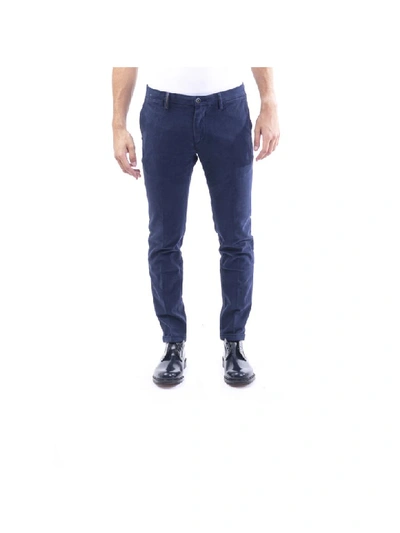 Re-hash Re Hash Mucha Cotton Blend Trousers In Dark Blue