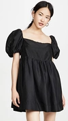 AZEEZA Kam Puff Sleeve Mini Dress