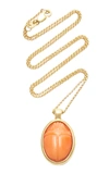 PAMELA LOVE WOMEN'S ONE OF A KIND 18K GOLD AND CORAL SCARAB NECKLACE,786848
