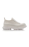 Alexander Mcqueen Sneakers Tread Slick Uomo Tessuto Bianco In White
