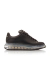 Alexander Mcqueen Mens Black Show Transparent-sole Leather Trainers 8 In Black