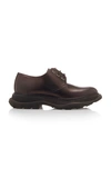 ALEXANDER MCQUEEN LEATHER DERBY SHOES,754264