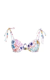 ARAKS MYRIAM PRINTED BUSTIER BIKINI TOP,766717