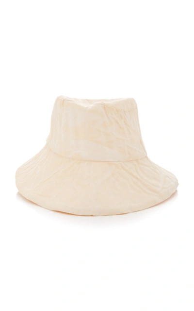 Reinhard Plank Conte Crinkled-cotton Bucket Hat In White