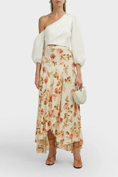Auguste Eden Astor Floral Midi Skirt