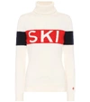 Perfect Moment Ski-intarsia Roll-neck Wool Sweater In White