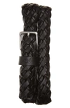 ALLSAINTS BRAIDED LEATHER BELT,AS400070