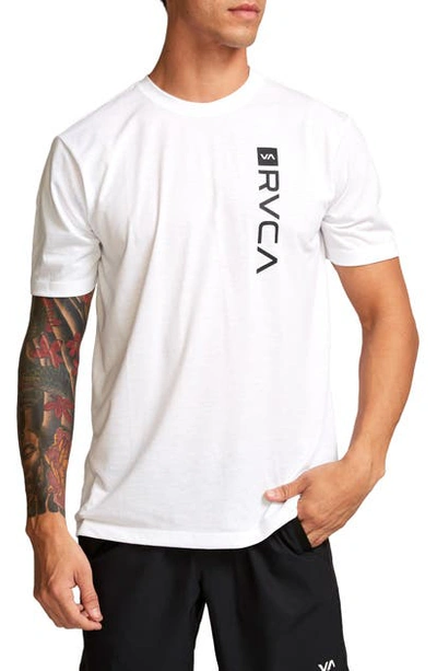 Rvca Box Logo T-shirt In White