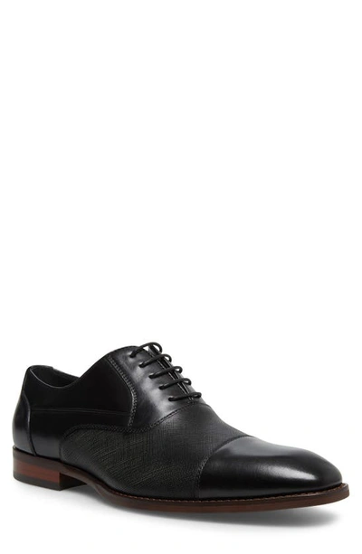 Steve Madden Men's Proctr Oxford Shoes Men's Shoes In Black Leather