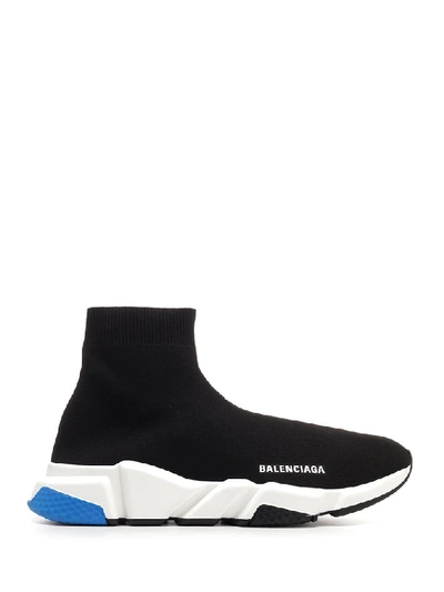 Balenciaga Speed Knitted Sock Hi-top Trainers In Black