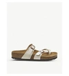 Birkenstock Mayari Cross Strap Sandal In Graceful Pearl White
