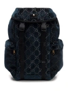 GUCCI GUCCI GG MEDIUM VELVET BACKPACK