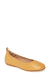 Fitflop Allegro Ballet Flat In Warm Gold Leather