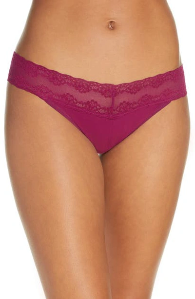 Natori Bliss Perfection Thong In Elderberry