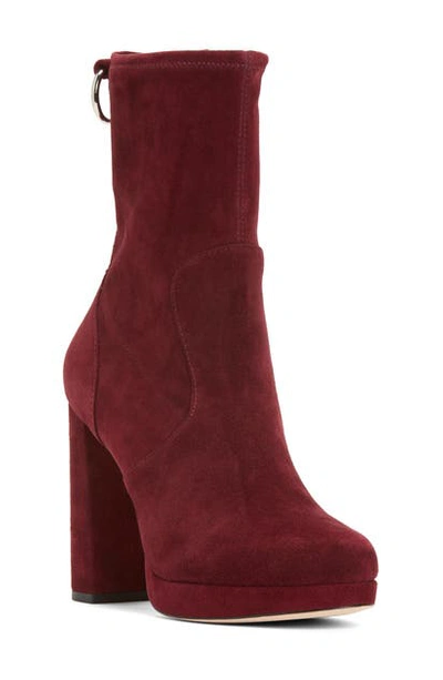 Paige Jackie Platform Bootie In Burgundy