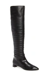 Agl Attilio Giusti Leombruni Over The Knee Slouch Boot In Black Softy