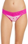 HANKY PANKY X LINDSI LANE SHOOTING STAR ORIGINAL RISE THONG,5A1181