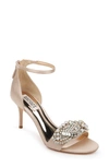 BADGLEY MISCHKA BADGLEY MISCHKA ODALIS EMBELLISHED ANKLE STRAP SANDAL,MP5102