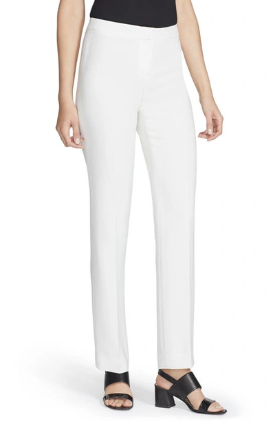 Lafayette 148 Bleecker Stretch-wool Pants In Cloud