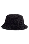 KATE SPADE FAUX SHEARLING BUCKET HAT,KS1002283