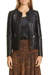 LAFAYETTE 148 TANNER QUILTED LEATHER JACKET,MJBW2E-L459