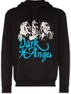Nasaseasons Dark Angel Cotton Sweatshirt Hoodie In Black Blu Grey