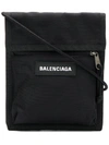 BALENCIAGA BLACK EXPLORER MESSENGER BAG,11145456