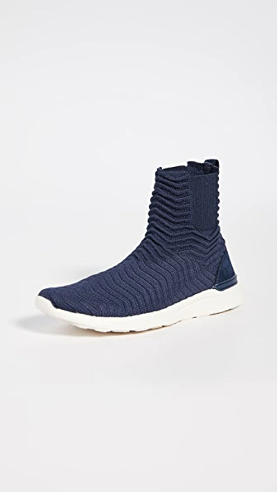 Apl Athletic Propulsion Labs Techloom Chelsea Sneaker Boots In Midnight/pristine