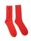 A-COLD-WALL* A COLD WALL RED DESIGN SOCKS,11145893