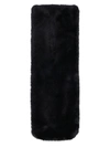 Stand Studio Lily Long Scarf In Faux Fur In Black