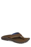 Olukai Men's &#699;ohana Koa Thong Sandals In Espresso/ Mustang
