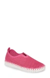 Ilse Jacobsen Tulip 139 Perforated Slip-on Sneaker In Rose Violet Fabric