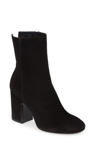 Agl Attilio Giusti Leombruni Block Heel Boot In Black Suede