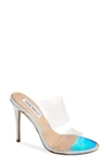 STEVE MADDEN CHEERS TRANSPARENT STRAP SANDAL,CHEE06S1