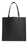TED BAKER LARGE SOOCON EMBOSSED LOGO ICON TOTE,155930-SOOCON-WXB