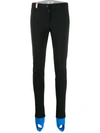 Rossignol 'fuseau' Tricolour Stripe Fleece Lining Ski Pants In Black
