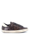 PHILIPPE MODEL PHILIPPE MODEL MEN'S BROWN LEATHER SNEAKERS,CLLUVW21 40