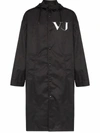 VALENTINO VALENTINO MEN'S BLACK POLYAMIDE COAT,SV0CJB905LYDR4 46