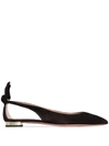 Aquazzura Love Affair 10mm Ballerina Shoes In Black