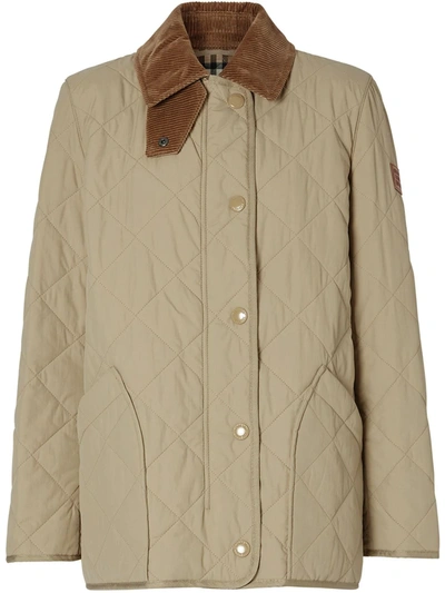 BURBERRY DIAMOND QUILTED BARN JACKET