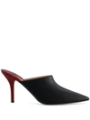 Paul Andrew Certosa Point Toe Mule 85 In Black